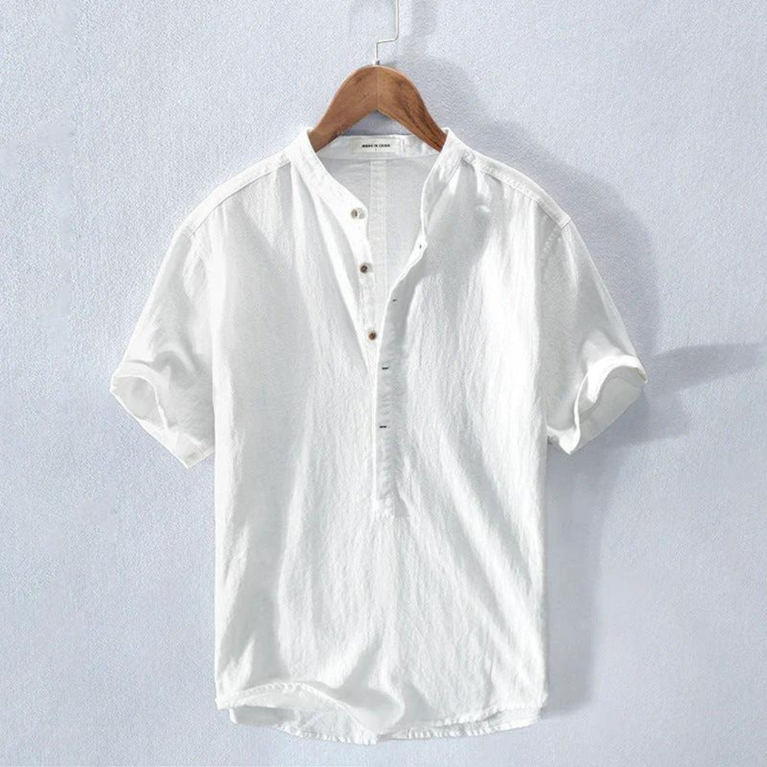 Ava Men's Amalfi Shirt | Cotton Blend, Casual Henley 0
