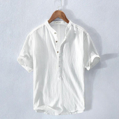Ava Men's Amalfi Shirt | Cotton Blend, Casual Henley 0