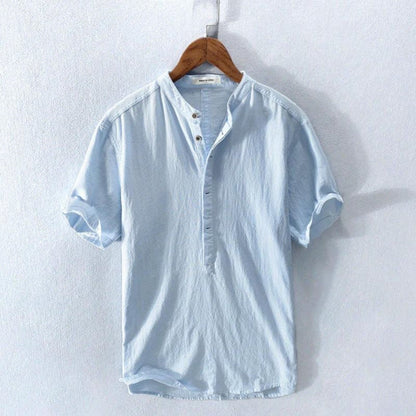 Ava Men's Amalfi Shirt | Cotton Blend, Casual Henley 3