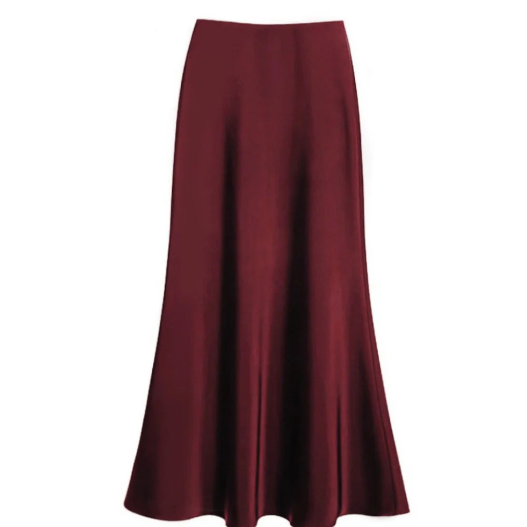Ava Women's A-Line Summer Skirt | Flowy High Waist 10