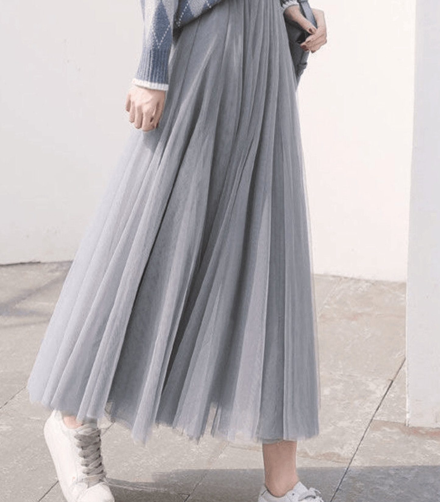 Ava Women's Ankle-Length Skirt | High Waist, Timeless Elegance 3