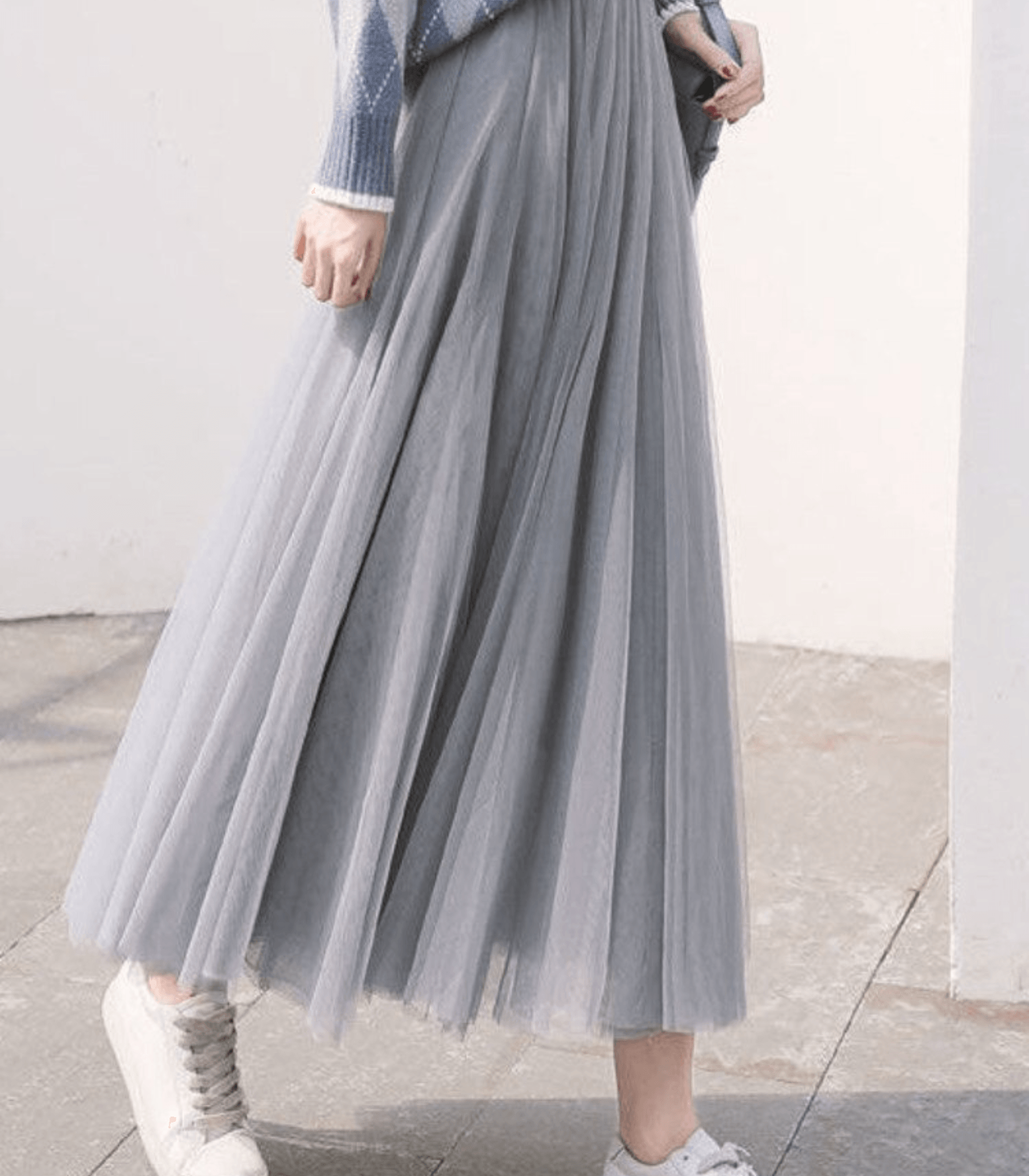 Ava Women's Ankle-Length Skirt | High Waist, Timeless Elegance 3