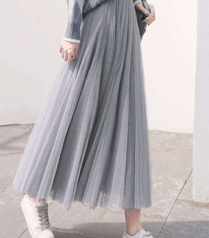 Ava Women's Ankle-Length Skirt | High Waist, Timeless Elegance 3