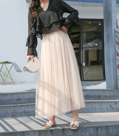 Ava Women's Ankle-Length Skirt | High Waist, Timeless Elegance 5