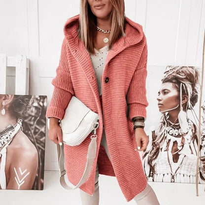 Ava Women's Cardigan | Cozy Hooded Design 0