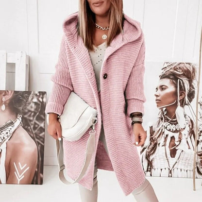 Ava Women's Cardigan | Cozy Hooded Design 2