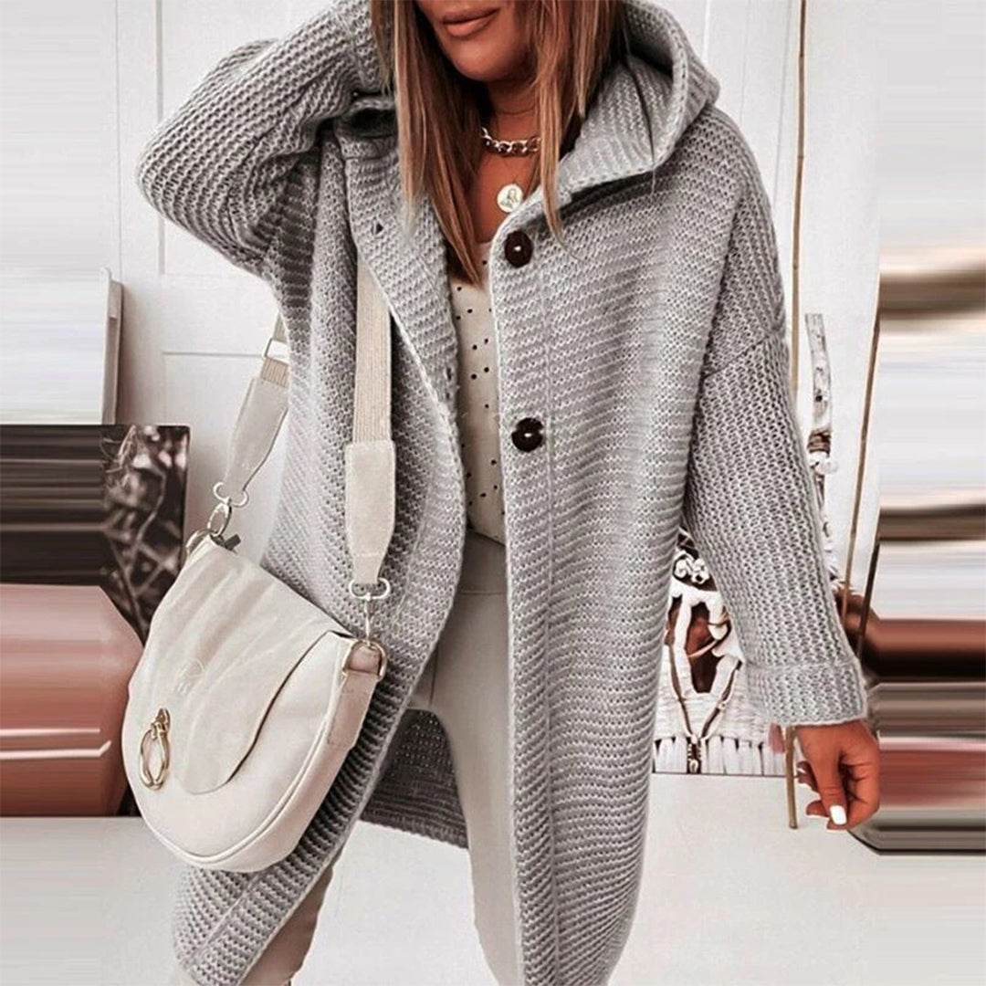 Ava Women's Cardigan | Cozy Hooded Design 4