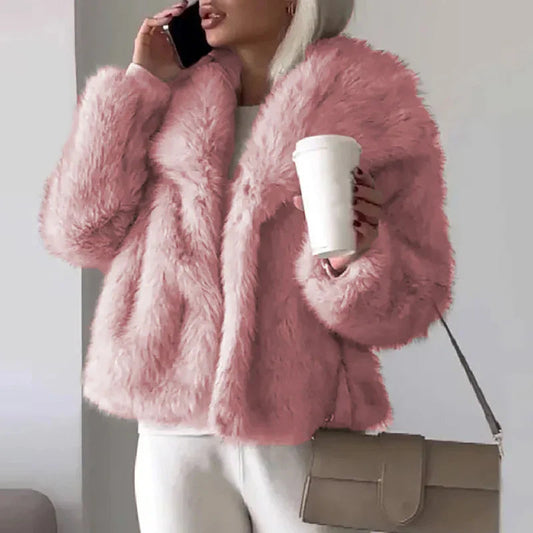 Ava Women's Faux Fur Jacket | Chic Winter Layer 0