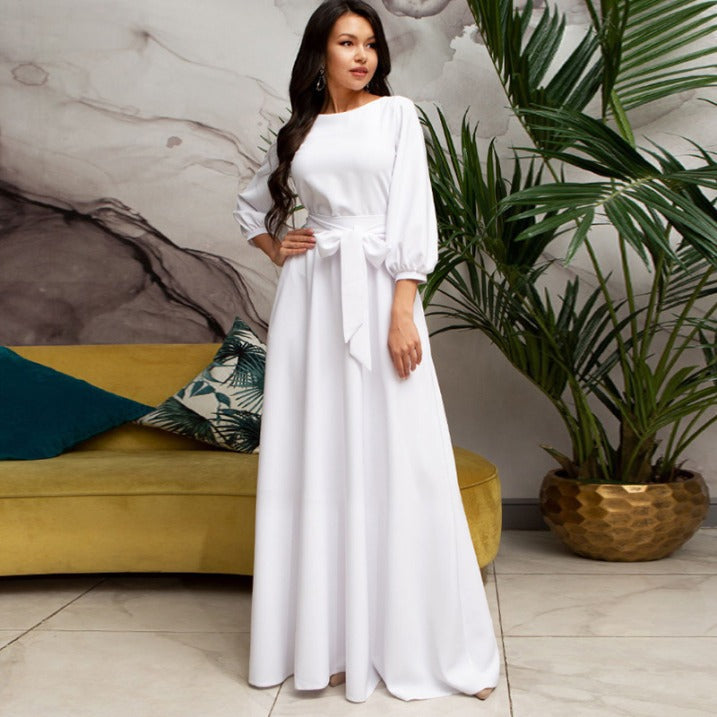 Ava Women's Formal Dress | Elegant Long Sleeve Silhouette for Special Occasions 0
