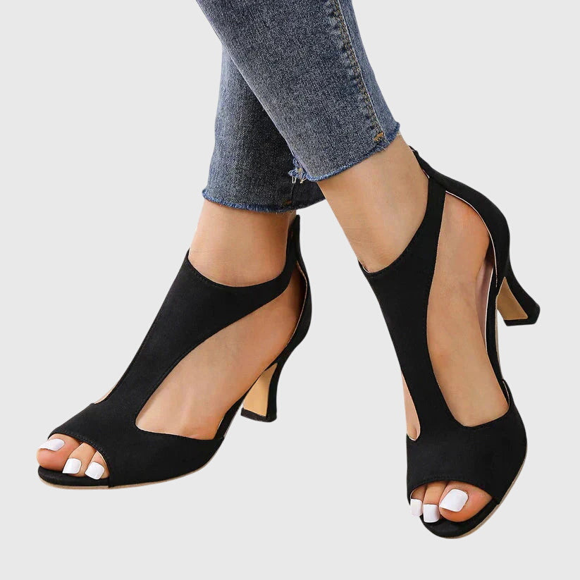 Ava Women's Heels | Elegant Cutout Open Toe Design 3