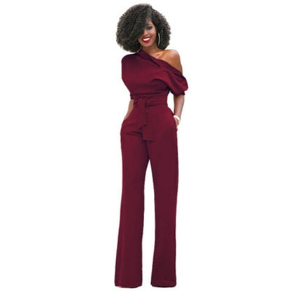 Ava Women's Jumpsuit | Asymmetrical Design, Chic Black Jumpsuit 5