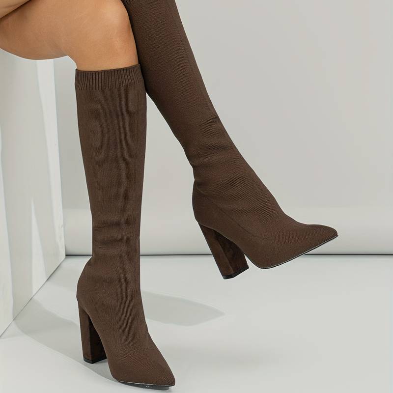 Ava Women's Knee-High Boots | Elegant High Heel, Versatile Styling 8
