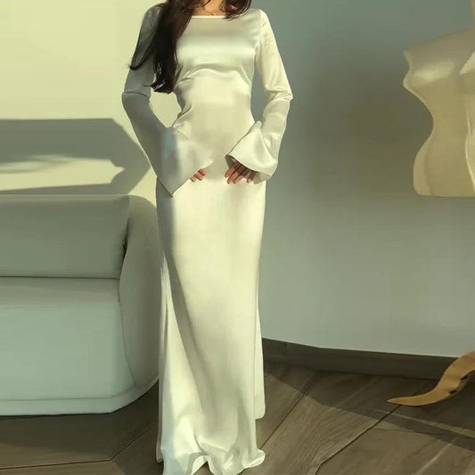 Ava Women's Maxi Dress | Cozy Long Sleeve, Elegant Winter Style 0