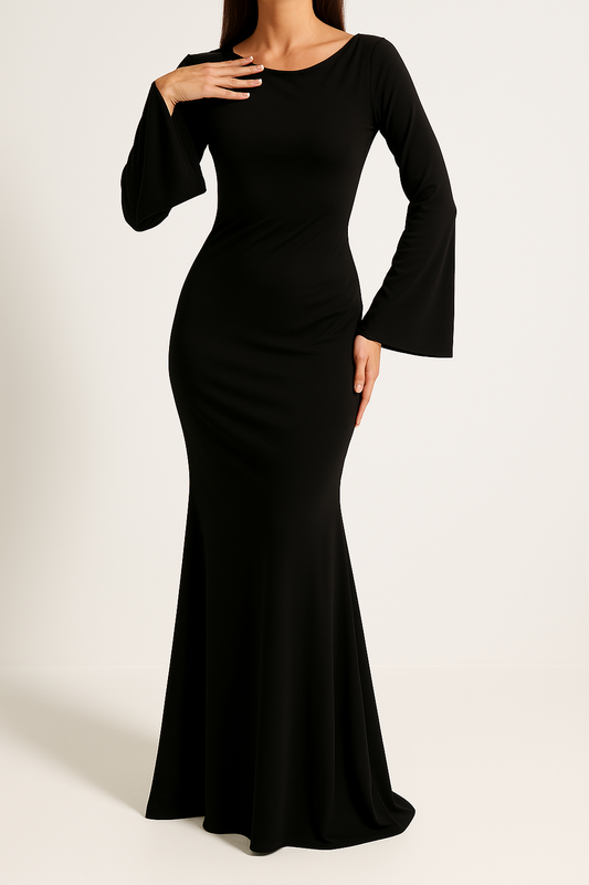 Ava Women's Maxi Dress | Cozy Long Sleeve, Elegant Winter Style 1