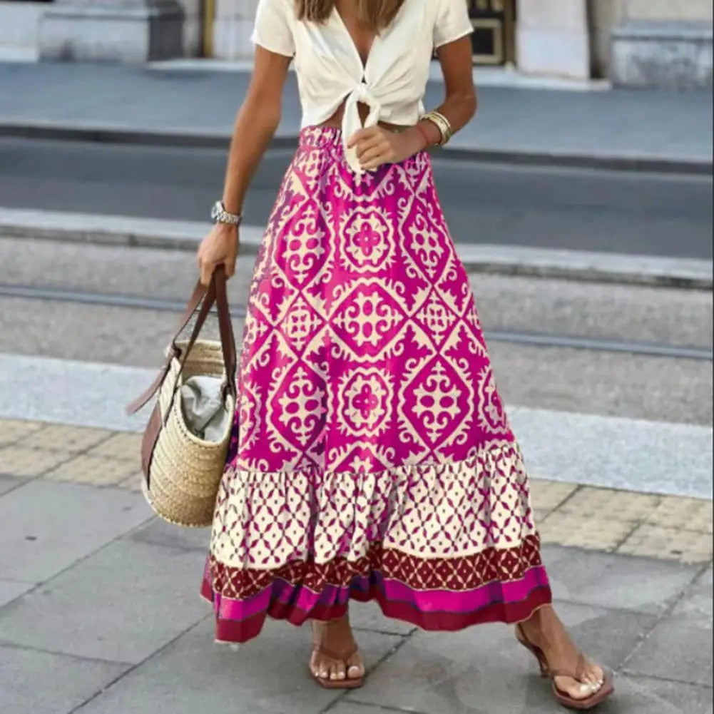 Ava Women's Maxi Skirt | High Waist, Flowing Design 0