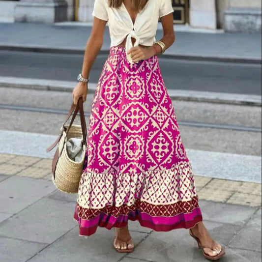 Ava Women's Maxi Skirt | High Waist, Flowing Design 0