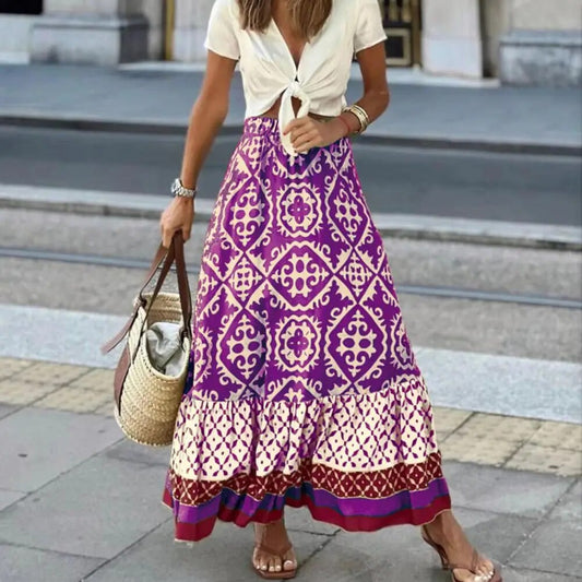Ava Women's Maxi Skirt | High Waist, Flowing Design 1