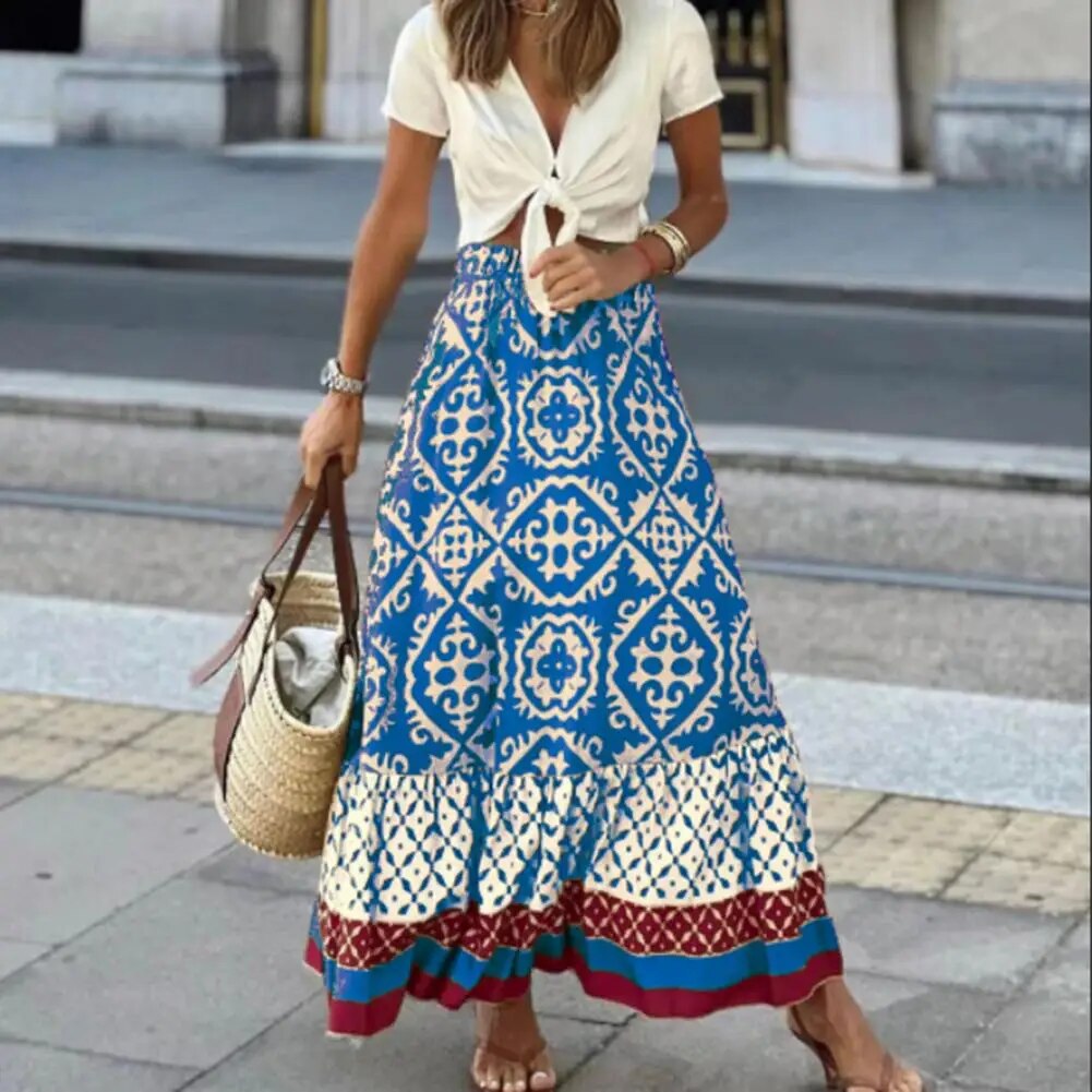 Ava Women's Maxi Skirt | High Waist, Flowing Design 3