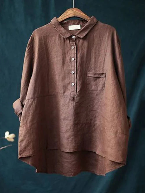Ava Women's Oversized Blouse | Casual Long Sleeve, Loose Fit 3