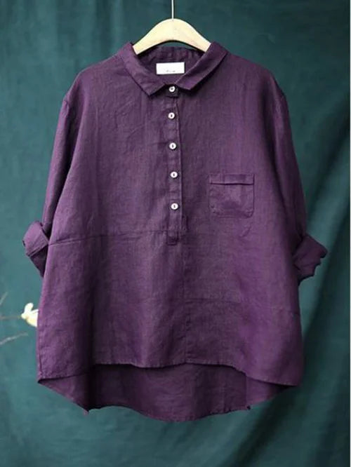 Ava Women's Oversized Blouse | Casual Long Sleeve, Loose Fit 4