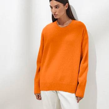 Ava Women's Sweater | Soft Knit with Ribbed Cuffs 5