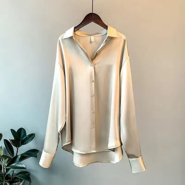 Ava Women's White Blouse | Elegant Button-Down Long Sleeve Top 0