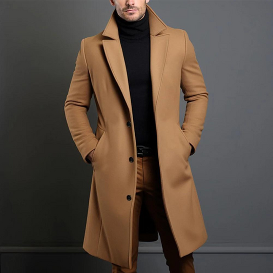 Avery Men's Winter Coat | Tailored Wool, Elegant Slim Fit 1