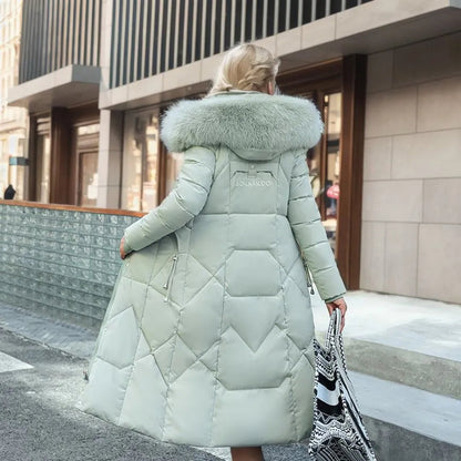 Bela Women's Puffer Coat | Elegant Quilted Design, Black Winter Coat 8