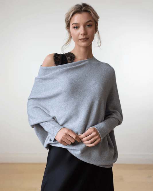 Bela Women's Sweater | Cozy Off-Shoulder Design, Relaxed Fit 0