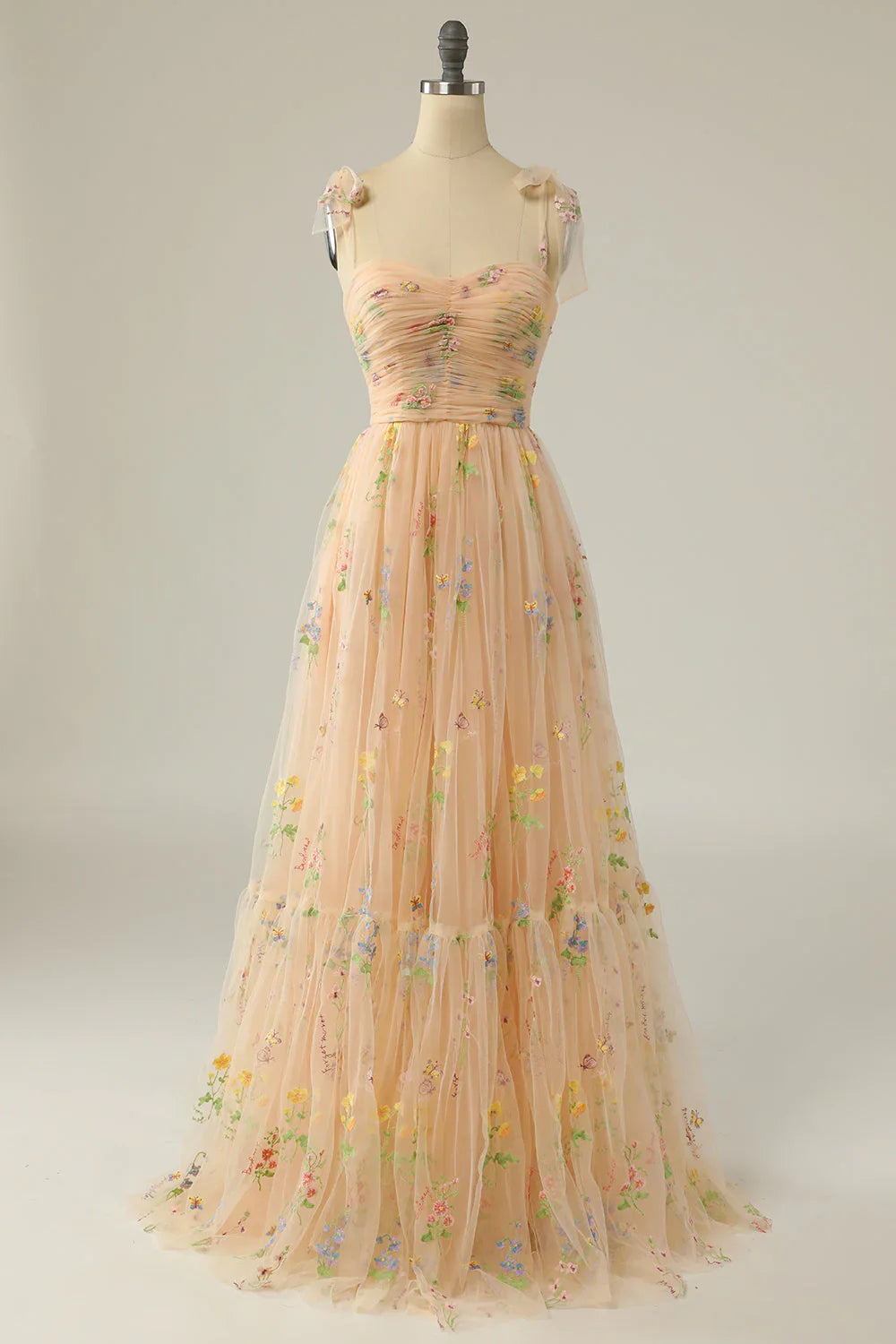 Bella Women's Ball Gown | Embroidered Tulle, Elegant Design 9