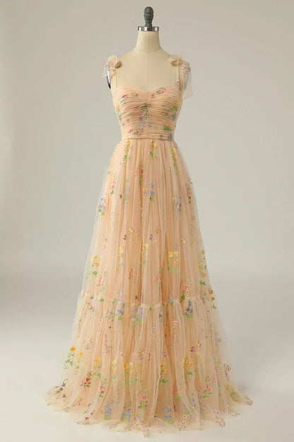 Bella Women's Ball Gown | Embroidered Tulle, Elegant Design 9