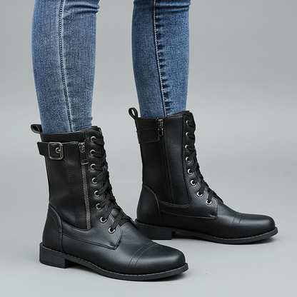 Bella Women's Black Ankle Boots | Orthopedic Support, Chic Design 3