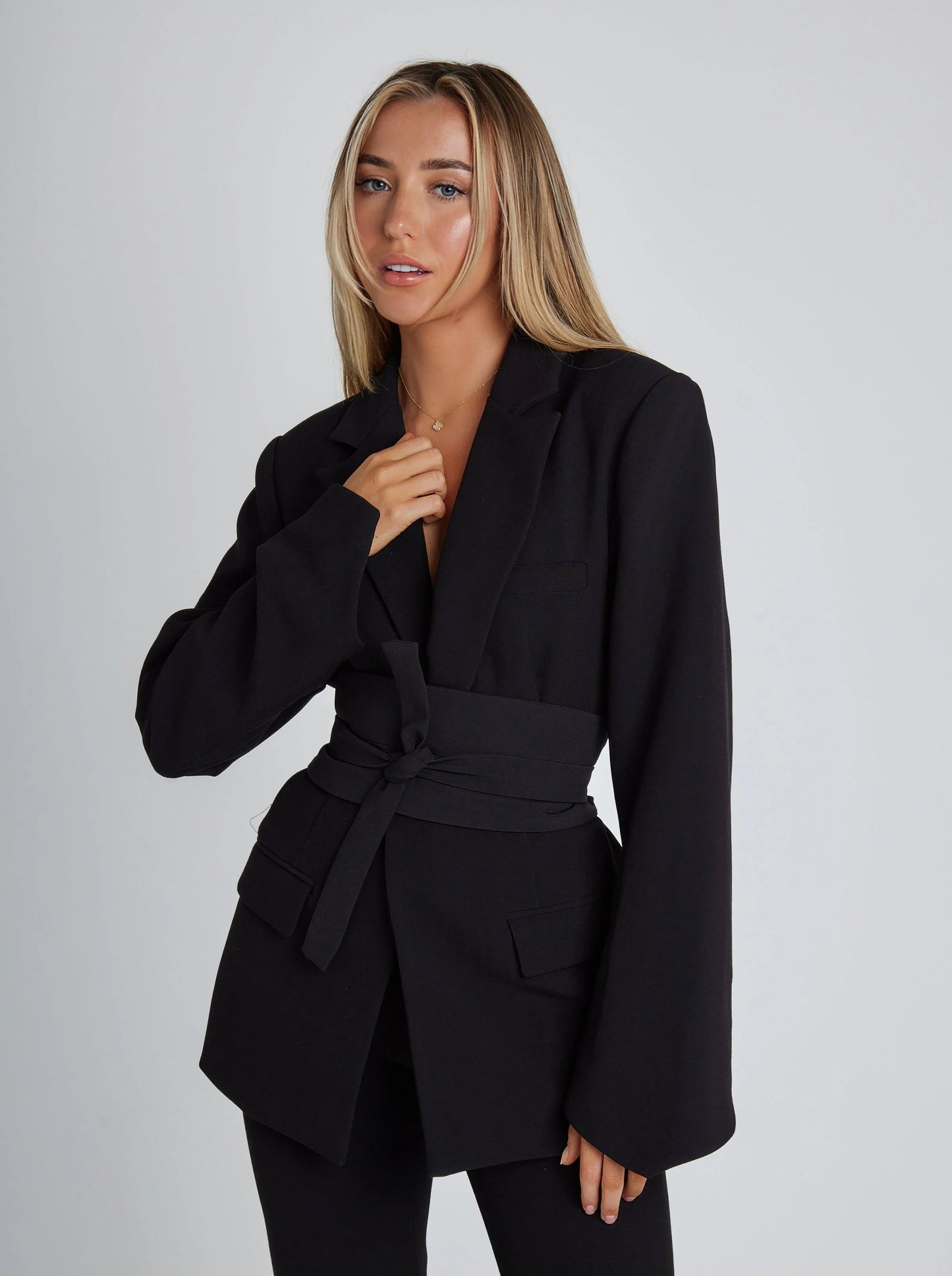 Bella Women's Blazer | Tailored Fit with Belt 0