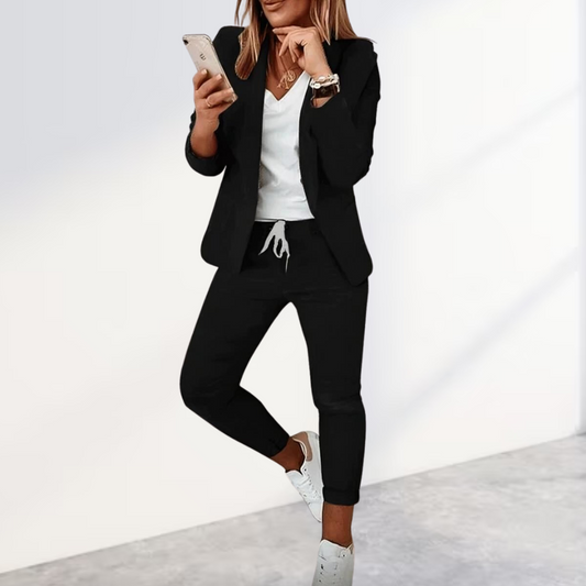 Bella Women's Blazer & Trousers Set | Comfortable Polyester Blend 0