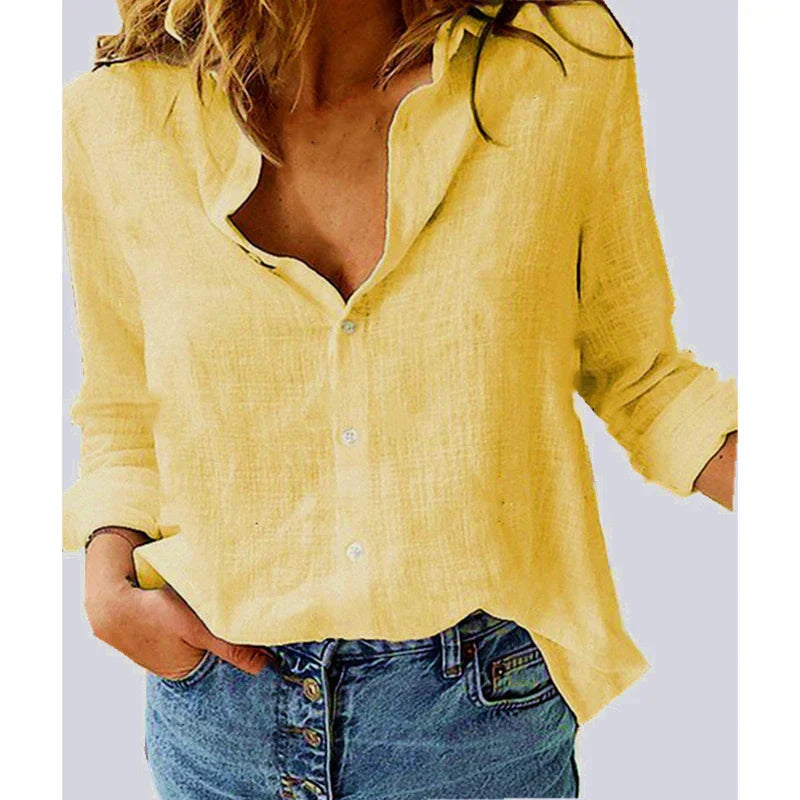 Bella Women's Blouse | Elegant Bird Print, Long-Sleeved 6