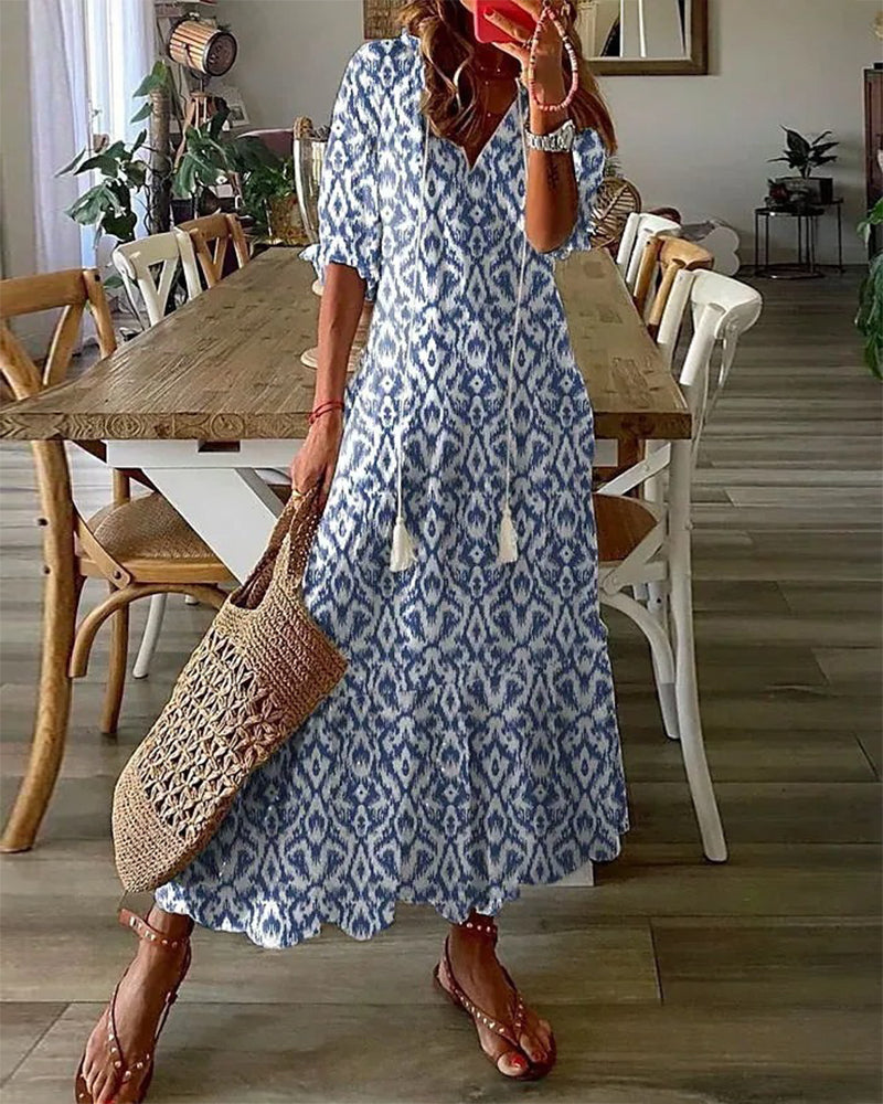 Bella Women's Boho Dress | Lightweight Fabric, A-Line Silhouette 0
