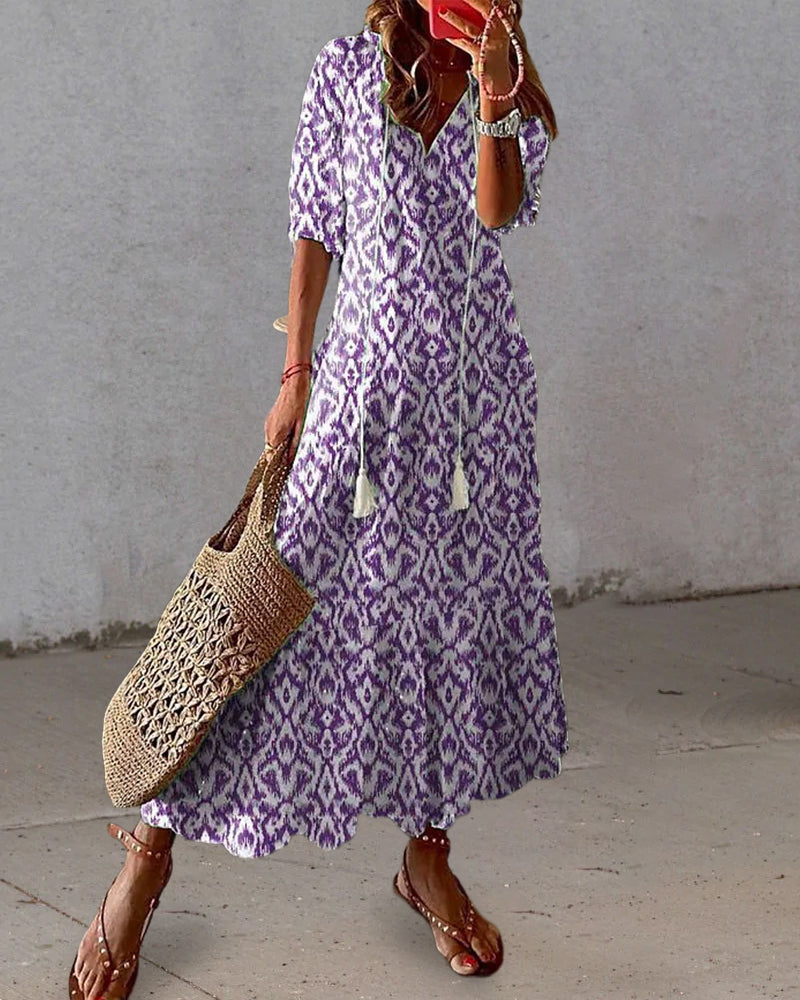 Bella Women's Boho Dress | Lightweight Fabric, A-Line Silhouette 3