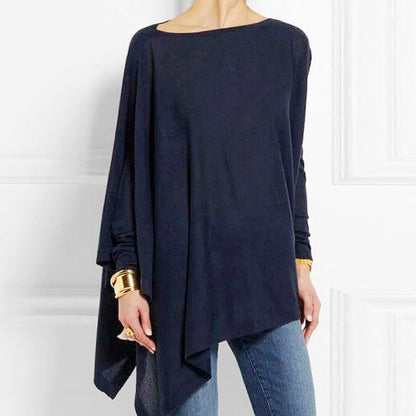 Bella Women's Going Out Top | Chic Boat Neck, Asymmetrical Design 4