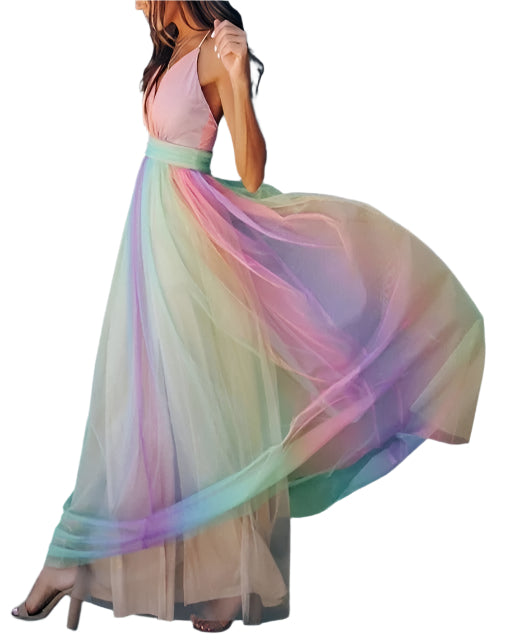 Bella Women's Maxi Dress | Vibrant V-Neck, Flattering Fit 2