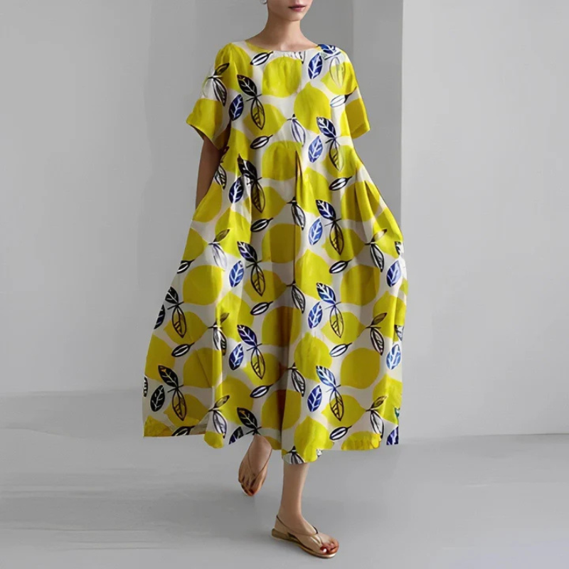 Bella Women's Midi Dress | Flowing Floral Design 7