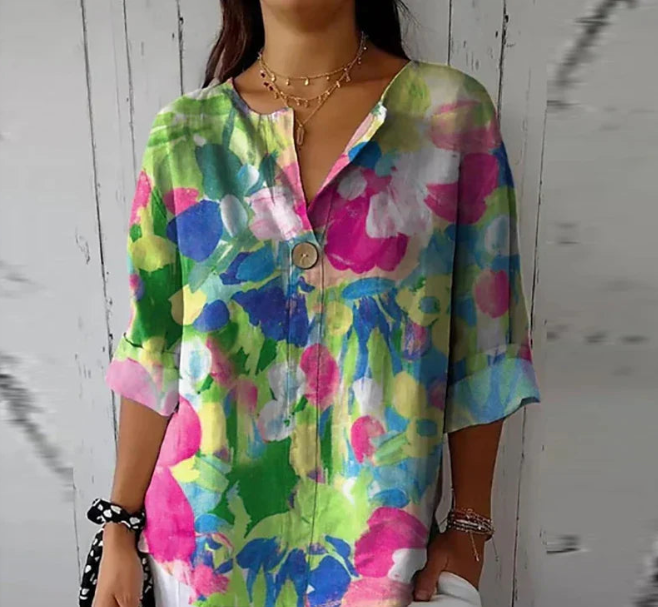 Bella Women's Shirt | Floral Print, Casual Elegance 3