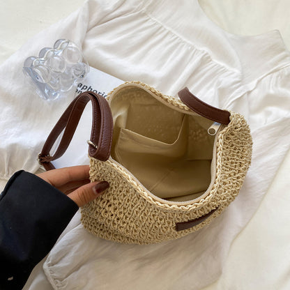 Bella Women's Shoulder Bag | Woven Design, Spacious Interior 2