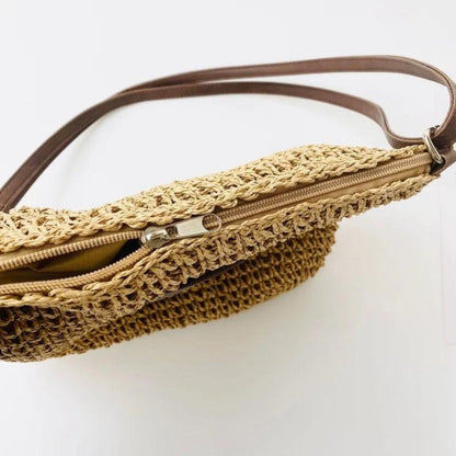 Bella Women's Shoulder Bag | Woven Design, Spacious Interior 3