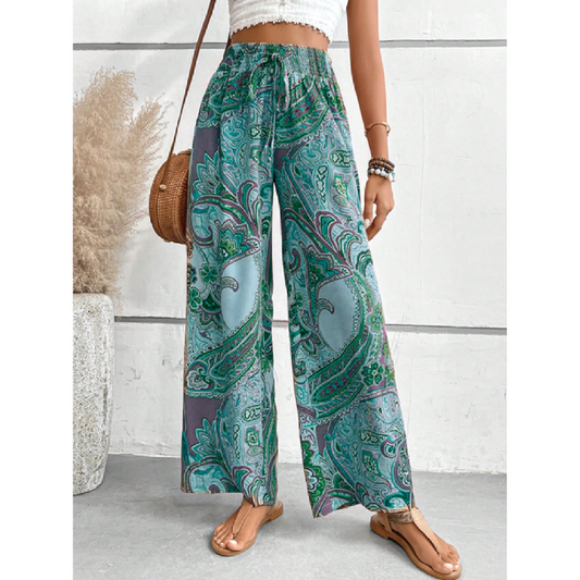 Bella Women's Trousers | Boho Style, Wide Leg 1