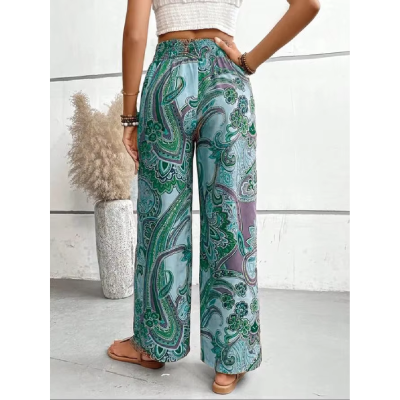 Bella Women's Trousers | Boho Style, Wide Leg 2