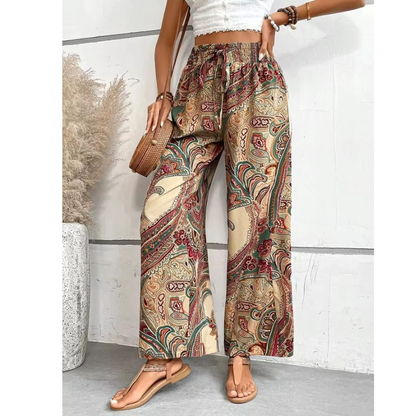 Bella Women's Trousers | Boho Style, Wide Leg 3