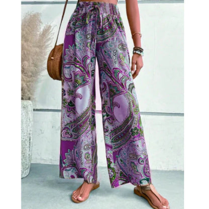Bella Women's Trousers | Boho Style, Wide Leg 6