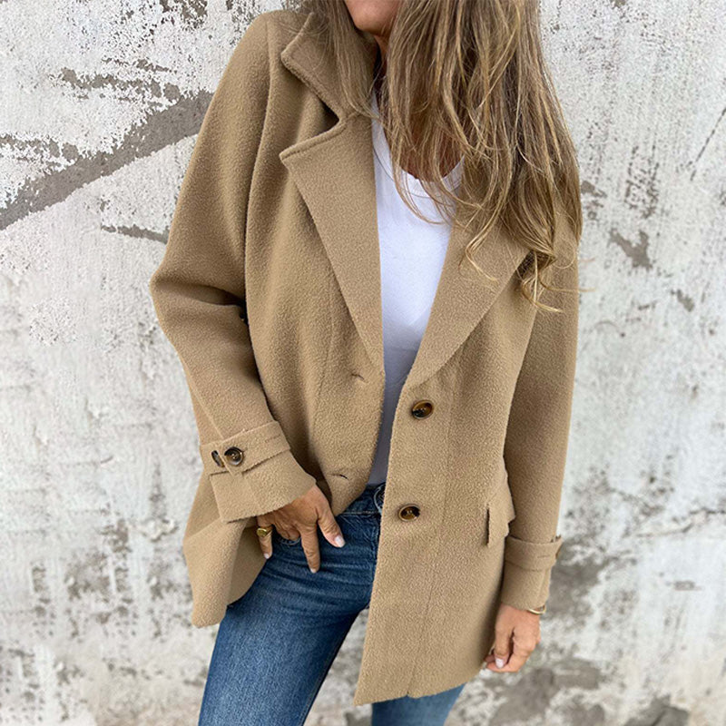 Bella Women's Winter Coat | Relaxed Fit, Button Closure 0