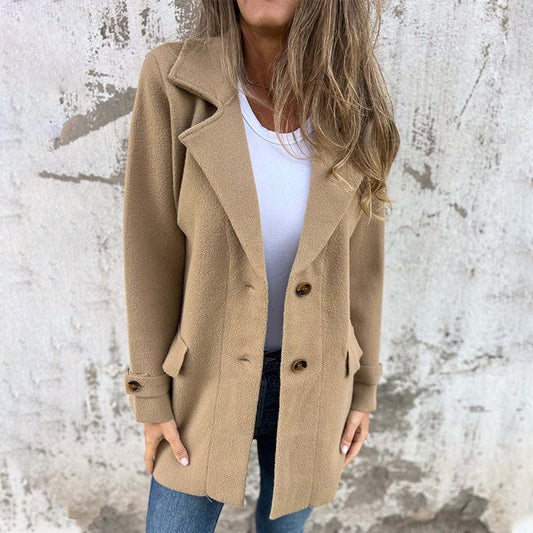 Bella Women's Winter Coat | Relaxed Fit, Button Closure 1