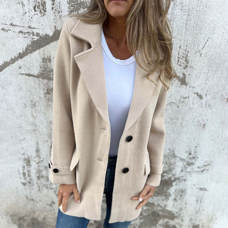 Bella Women's Winter Coat | Relaxed Fit, Button Closure 5